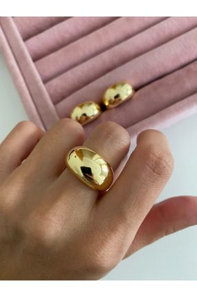 انگشتر جواهر طلائی زنانه روکش طلا کد 327331997
