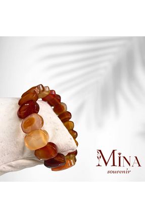 دستبند جواهر خاکی زنانه سنگ طبیعی Mina Souvenir - کد 844239635