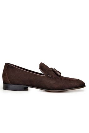 کفش کلاسیک قهوه ای مردانه پاشنه کوتاه ( 4 - 1 cm ) پاشنه ساده کد 448184806