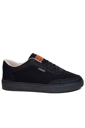 کفش اسنیکر مشکی مردانه بند دار İmerShoes - کد 837435356