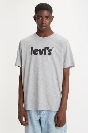 تیشرت طوسی مردانه Relaxed Levi