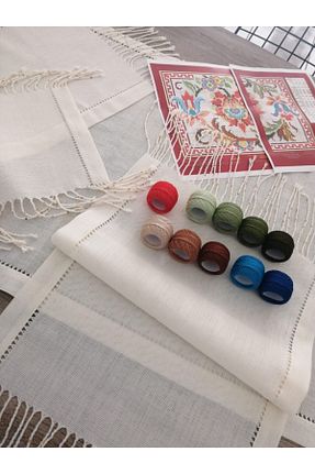 رومیزی بژ پلی استر MODATU - کد 46574123