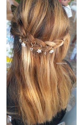 سایر اکسسوری مو طلائی زنانه اکریلیک Atolye Ferda - کد 740303238