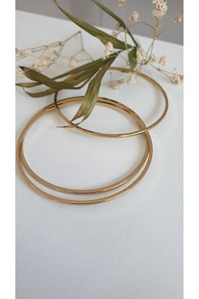 دستبند استیل (فولاد) طلائی زنانه استیل ضد زنگ Feride - کد 841270617