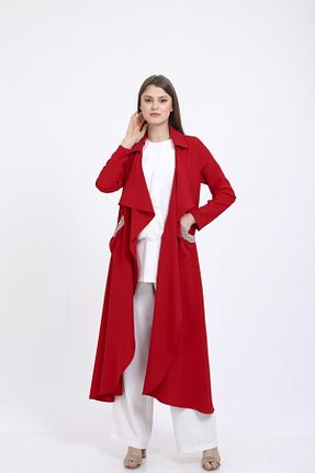کلاه و ابایا قرمز زنانه بافتنی ZANCEL - کد 267724973
