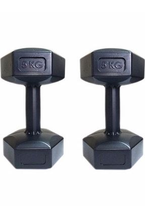 دمبل و صفحه وزنه مشکی وینیل AYAZ SPORT - کد 353617033