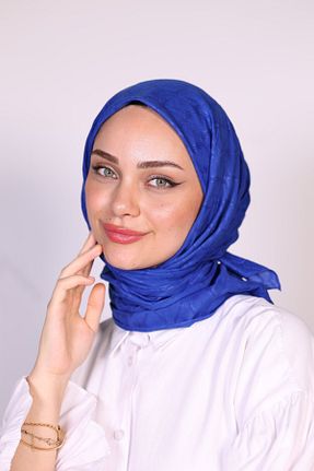 روسری سرمه ای پنبه ای meysen - کد 844445657