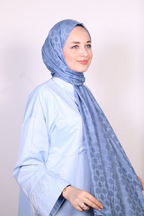 شال آبی زنانه کد 844457435