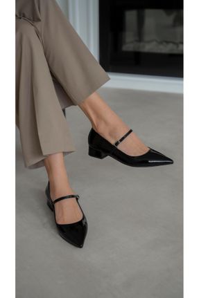 کفش پاشنه بلند کلاسیک مشکی زنانه پاشنه ساده پاشنه کوتاه ( 4 - 1 cm ) کد 815005780