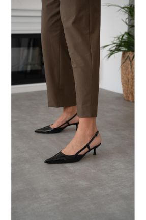 کفش پاشنه بلند کلاسیک مشکی زنانه پاشنه ساده پاشنه متوسط ( 5 - 9 cm ) کد 823283878