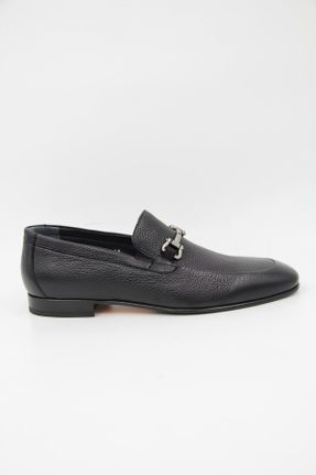 کفش کلاسیک مشکی مردانه چرم طبیعی پاشنه کوتاه ( 4 - 1 cm ) پاشنه ساده کد 775452694