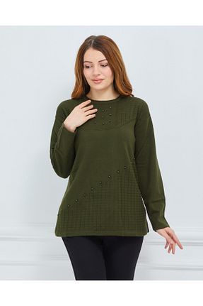 پلیور خاکی زنانه ساده Stilmony - کد 810404050