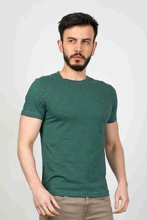 تیشرت سبز مردانه یقه دوچرخه Cazador - کد 844187672