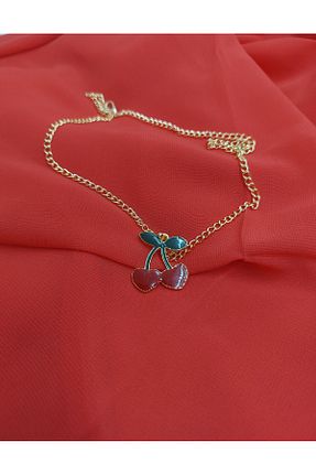 گردنبند جواهر قرمز زنانه سنگ Demeter - کد 844495686