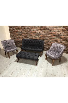ست مبلمان چای خوری طوسی Emba mobilya - کد 75729485