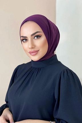 کلاه شنای حجاب بنفش زنانه MODA SCARF - کد 845781058