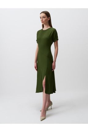 لباس سبز زنانه بافتنی کد 810081044