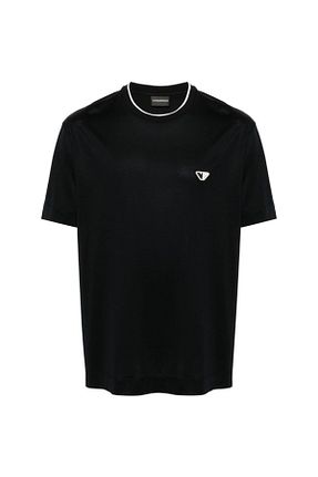تیشرت سرمه ای مردانه اورسایز Emporio Armani - کد 844112384
