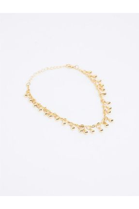 خلخال جواهری طلائی زنانه فلزی کد 822767264