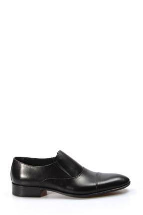 کفش کلاسیک مشکی مردانه چرم طبیعی پاشنه کوتاه ( 4 - 1 cm ) کد 36406684