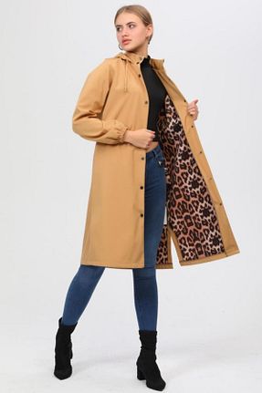 ترنچکت قهوه ای زنانه پلی استر Jamila - کد 382718143
