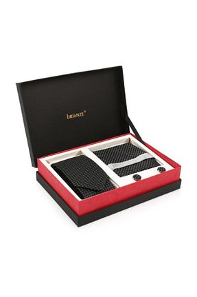 کراوات مشکی مردانه پارچه Brianze - کد 36952675