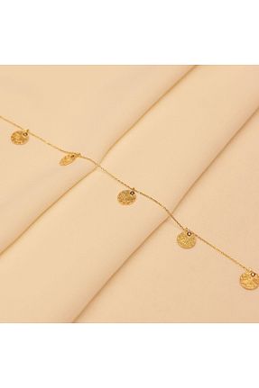 دستبند طلا زرد زنانه 14 عیار TAHAN MÜCEVHERAT - کد 840395018
