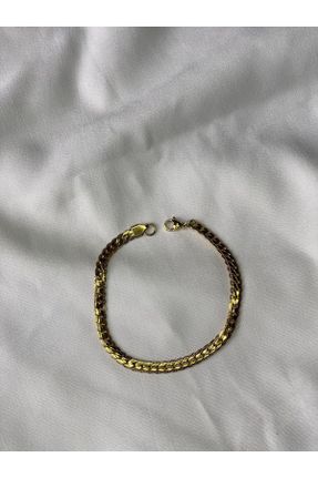 دستبند استیل طلائی مردانه استیل ضد زنگ کد 777207210