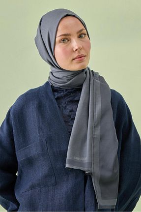 شال طوسی زنانه پنبه ای Cardion - کد 839223753