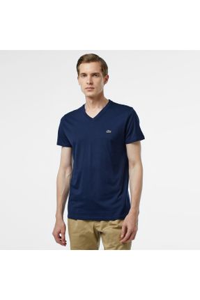 تی شرت سرمه ای مردانه رگولار یقه هفت کد 3010119