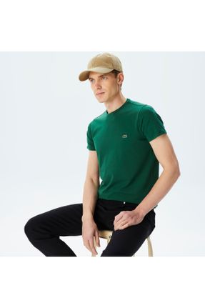 تی شرت سبز مردانه رگولار یقه گرد کد 5887013