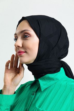 شال مشکی زنانه پنبه ای Sarar - کد 458304500