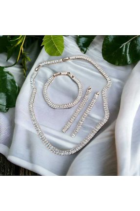 گردنبند استیل ( فولاد ) زنانه سنک زیرکون stainless steel - کد 826290630