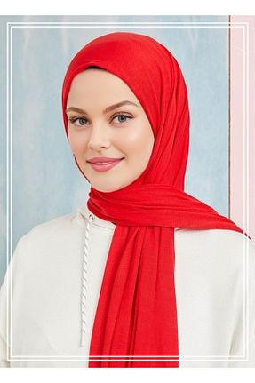 شال قرمز زنانه ویسکون Lerra - کد 346678645