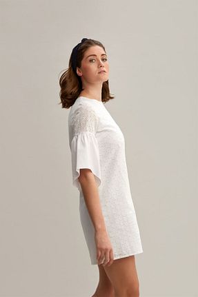 لباس سفید زنانه بافتنی By Mare Style - کد 119148439