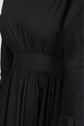 لباس مشکی زنانه رگولار بافتنی پنبه - پلی استر کد 124060595