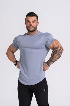 تیشرت طوسی مردانه رگولار Gymwolves - کد 118395595
