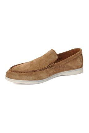 کفش کژوال قهوه ای مردانه چرم طبیعی پاشنه کوتاه ( 4 - 1 cm ) پاشنه ساده کد 767719867