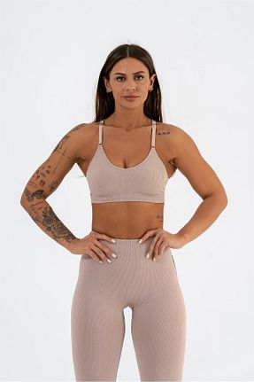 نیم تنه اسپرت صورتی زنانه الاستین Gymwolves - کد 356772189