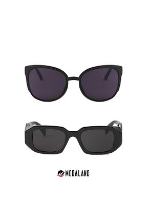 عینک آفتابی مشکی زنانه UV400 ModaLand - کد 832813640
