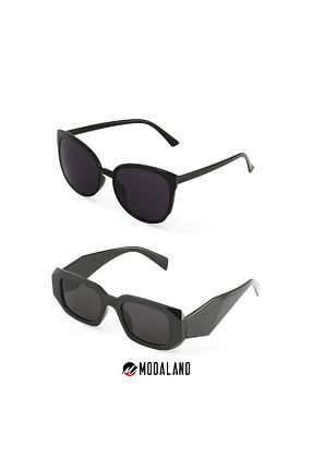 عینک آفتابی مشکی زنانه UV400 ModaLand - کد 832813640