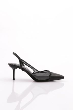 کفش پاشنه بلند کلاسیک مشکی زنانه پاشنه نازک پاشنه متوسط ( 5 - 9 cm ) کد 823688817
