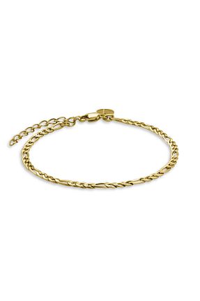 دستبند استیل (فولاد) طلائی زنانه استیل ضد زنگ Rosefield - کد 844865051