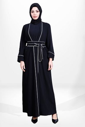 کلاه و ابایا مشکی زنانه بافتنی Beyza - کد 844870979