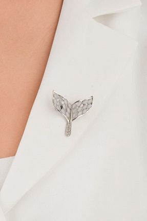 سنجاق سینه زنانه فلزی MRK - کد 813467744