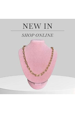 گردنبند استیل ( فولاد ) طلائی زنانه استیل ضد زنگ İlay Jewelry - کد 844766768