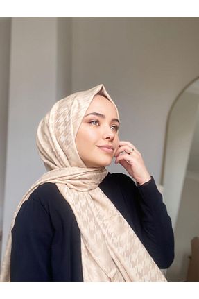 شال سفید زنانه پنبه ای GÖ SCARF SHAWL - کد 817870623