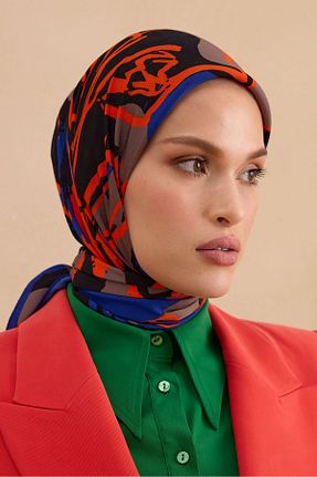 شال نارنجی زنانه Poly Twill Cardion - کد 839231567
