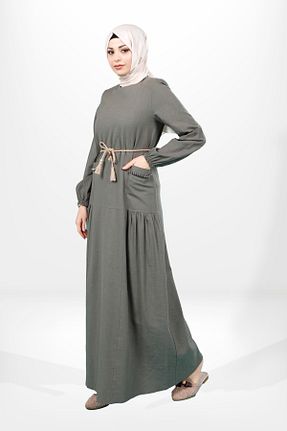 لباس حجاب خاکی زنانه رگولار Beyza - کد 844888527