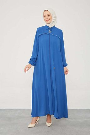 کلاه و ابایا سرمه ای زنانه بافتنی Levidor - کد 844894318